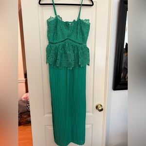 ASOS green maxi dress size 12